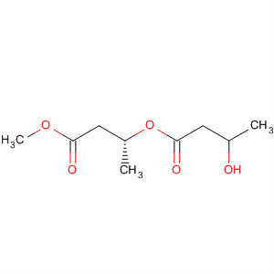Structure of Butanoic acid, 3-hydroxy-, (1R)-3-methoxy-1-methyl-3-oxopropyl ester,(3R)-