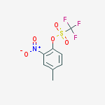 Methanesulfonic acid, trifluoro-, 4-methyl-2-nitrophenyl ester结构式