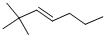 Structure of TRANS-2,2-DIMETHYL-3-HEPTENE
