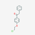 1-[4-(2-CHLOROETHOXY)PHENYL]-2-PHENYL-ETHANONE结构式