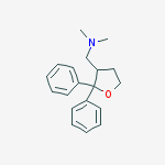 Structure of 1-(2,2-diphenyloxolan-3-yl)-n,n-dimethylmethanamine