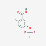 Chemical structure of 2-methyl-5-(trifluoromethoxy)Benzoic acid