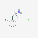 1-(2-Fluorophenyl)-2-methylpropan-2-amine hydrochloride结构式