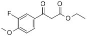 ethyl 3-(3-fluoro-4-methoxyphenyl)-3-oxopropanoate结构式
