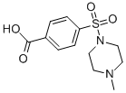 4-[(4-methylpiperazin-1-yl)sulfonyl]benzoic acid结构式