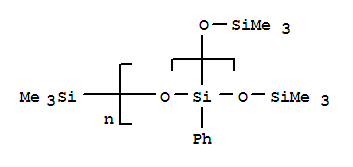 Structure of PHENYL TRIMETHICONE