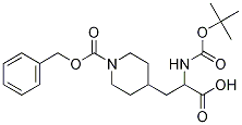 Structure of 3-(1-Cbz-4-piperidyl)-2-(Boc-aMino)propanoic Acid