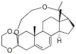 Structure of 3,20-bis(ethylenedioxy)pregna-5,7-diene