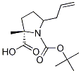 Structure of (2S)-5-ALLYL-1,2-PYRROLIDINEDICARBOXYLIC ACID 1-(TERT-BUTYL)
2-METHYL ESTER