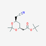 Structure of tert-Butyl 2-((4R,6S)-6-(cyanomethyl)-2,2-dimethyl-1,3-dioxan-4-yl)acetate