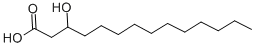 (R)-3-羟基十四烷酸结构式