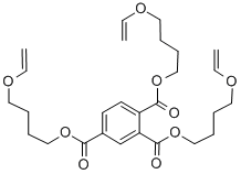 Structure of Tris[4-(vinyloxy)butyl] trimellitate