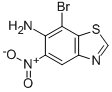 7-溴-5-硝基苯并[D]噻唑-6-胺结构式