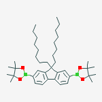 Structure of 2,2'-(9,9-dioctyl-9H-fluorene-2,7-diyl)bis(4,4,5,5-tetramethyl-1,3,2-dioxaborolane)