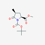Structure of METHYL (2S,4S)-1-(TERT-BUTOXYCARBONYL)-4-METHYLPYROGLUTAMATE