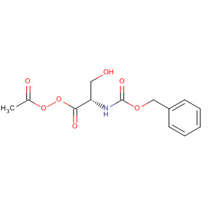 Structure of L-Serine, N-[(phenylmethoxy)carbonyl]-, acetate (ester)