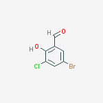 Structure of 5-bromo-3-chloro-2-hydroxybenzaldehyde