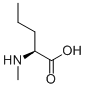 (2S)-2-甲基氨基戊酸结构式