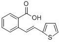 2-[Β(2-噻吩基)乙烯基]苯甲酸结构式