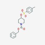 Structure of 4-(Toluene-4-sulfonyloxy)-piperidine-1-carboxylic acid benzyl ester