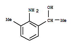 Structure of Benzenemethanol,  2-amino--alpha-,3-dimethyl-