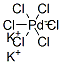 Structure of POTASSIUM HEXACHLOROPALLADATE(IV)