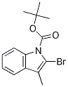 Structure of 2-Bromo-3-methyl-indole-1-carboxylic acid tert-butyl ester