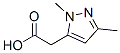 Structure of 1H-Pyrazole-5-acetic  acid,  1,3-dimethyl-