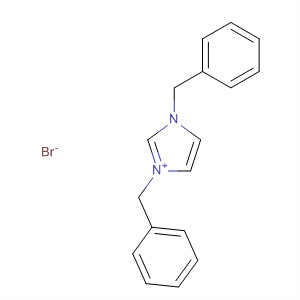 1H-Imidazolium, 1,3-bis(phenylmethyl)-, bromide结构式