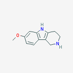 Structure of 1H-Pyrido[4,3-b]indole, 2,3,4,5-tetrahydro-7-methoxy-