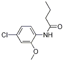 Structure of Butanamide, N-(4-chloro-2-methoxyphenyl)-