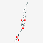 Structure of [4-(4-pentylcyclohexyl)phenyl] 4-(6-prop-2-enoyloxyhexoxy)benzoate