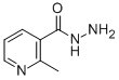 Structure of 3-Pyridinecarboxylicacid, 2-methyl-, hydrazide
