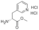 Structure of (R)-2-AMINO-3-PYRIDIN-3-YL-PROPIONIC ACID METHYL ESTER 2 HCL