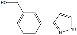 Structure of Benzenemethanol, 3-(1H-pyrazol-3-yl)-
