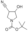 Structure of 3-CYANO-4-HYDROXYPYRROLIDINE-1-CARBOXYLIC ACID TERT-BUTYL ESTER