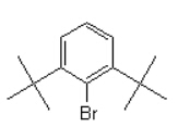 Structure of 1-bromo-2,6-di-tert-butylbenzene