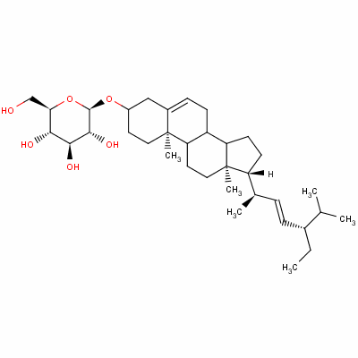 Structure of poriferasterol monoglucoside