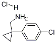 Structure of CyclopropaneMethanaMine, 1-(4-chlorophenyl)-, hydrochloride