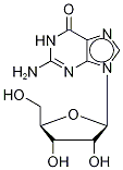 Structure of Guanosine-13C,15N2 Hydrate