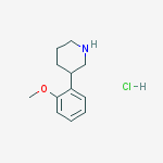 Structure of 3-(2-Methoxyphenyl)Piperidine Hydrochloride