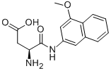L-ASPARTIC ACID ALPHA-4-METHOXY-BETA-NAPHTHYLAMIDE结构式