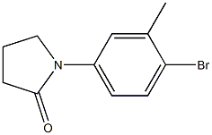 Structure of 1-(4-bromo-3-methylphenyl)pyrrolidin-2-one