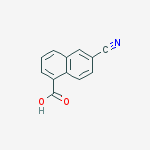 1-Naphthalenecarboxylic acid, 6-cyano-结构式