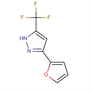 Structure of 1H-Pyrazole, 3-(2-furanyl)-5-(trifluoromethyl)-