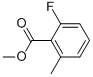 Structure of BENZOIC ACID, 2-FLUORO-6-METHYL-, METHYL ESTER