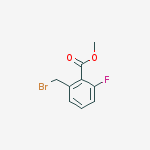 Structure of 2-Bromomethyl-6-fluoro-benzoic acid methyl ester