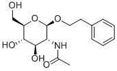 Structure of PHENYLETHYL 2-ACETAMIDO-2-DEOXY-BETA-D-GLUCOPYRANOSIDE