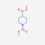 Structure of 1-(Methoxycarbonyl)piperidine-4-carboxylic acid