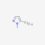 Structure of 1H-Pyrazole, 5-ethynyl-1-methyl-